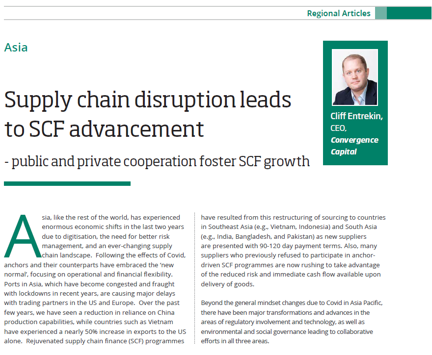 Supply Chain Disruption Leads to SCF Advancement